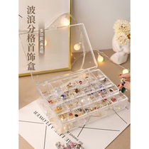 Net Red Jewelry Box storage box acrylic multi-layer simple transparent earrings nail jewelry large capacity nail storage box