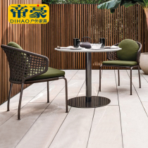 Rattan chair three-piece balcony living room modern simple high-end residential rattan chair Terrace Outdoor rattan chair