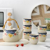 Japanese hand-painted beam kung fu tea set afternoon teapot teapot teapot teapot teapot teapot tea cup