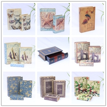 European style retro decoration book simulation book fake book decoration bookcase living room decoration book decoration wooden storage book