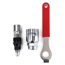 Mountain bike central shaft wrench Square hole spline tooth plate Puller Bicycle universal crank installation and removal tool