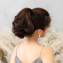 Wig female ponytail pear flower short curly hair fluffy big wave temperament long curly hair grab clip short ponytail