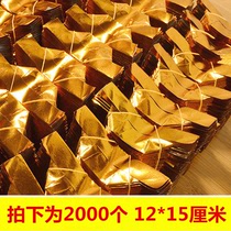 Large number semi-finished gold Yuanbao thickened cut angle Grand total Qingming burn paper Money folding sacrificial supplies gold tinfoil paper