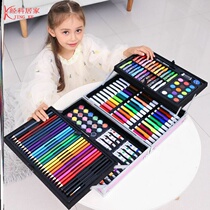 Drawing tool set Kindergarten brush gift box Primary school watercolor pen art school supplies Childrens drawing toys