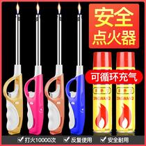 Ignition gun electronic igniter gas stove natural gas upgrade kitchen extended handle long mouth lighter open fire