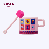COSTA mug Cute girl cup Ceramic cup ins wind coffee cup Creative home oat cup Breakfast cup