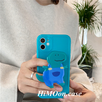 Bracket creative application silicone phone case Apple 13 womens iPhone12promax soft shell ins wind x cute