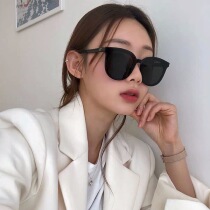 Sunglasses female summer 2021 New Tide Liu Renna same as Korean street shoot round face advanced ins sunglasses men v