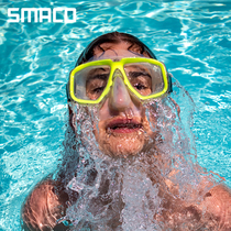 SMACO diving mirror scuba swimming glasses tempered glass snorkeling three treasure mirror adult diving equipment