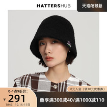 Hat Shihui fishermans hat female autumn and winter wool roll fashion casual bucket hat out of the Street Tide people wild warm basin hat