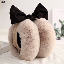Earmuffs earmuffs earmuffs warm earthen female winter Korean version of cute bow letters thickened ears covering ear caps