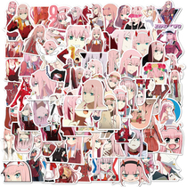 100 DARLING in the FRANXX stickers National team 02 wife ipad waterproof luggage stickers