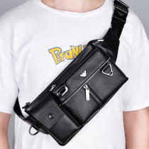New Cards Fashion Mens Bags Diagonal Satchel Mens Chest Bag Genuine Leather Purse Single Shoulder Bag Tidal pack Backpack Packs Light Lavish