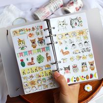 Release paper book a6 large loose-leaf hand account tape book book release paper storage this double-sided split material book