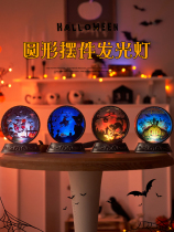Halloween desktop ornaments bar kindergarten classroom ghost festival party Halloween night glowing decorations atmosphere dress