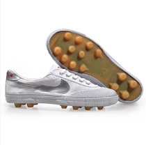 Li Ning official artificial grass classic retro training shoes football shoes canvas football shoes breathable wear-resistant rubber