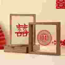 Double sided transparent glass Heineprint cut paper Diy photo frame swing table swing piece 678 inch A4 plant specimen frame picture frame