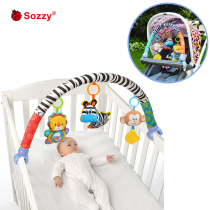 sozzy Baby car clip toy Crib rattle 0-6 months Baby stroller pendant Multifunctional music One year old