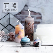 Man Yue diy Pebble Gem Transparent Candle 56 58 Full Refined Paraffin Creative Modeling Wax