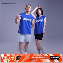 RIPPED tear organization original sports fitness tide card must evolve sleeveless cotton loose training vest men and women