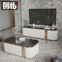 Light extravagant TV cabinet Tea Table Composition Postmodern Minima Size Family High Style Living Room Marble Landing Cabinet
