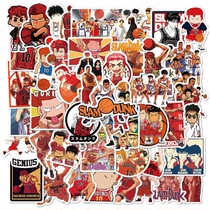  50 sheets of Slam Dunk Master Character Stickers Helmet Suitcase Laptop Glass Waterproof removable Stickers