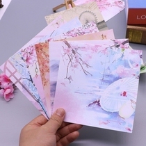 Handmade paper origami ancient style printing color adult pink color paper Primary and secondary school students fresh material starry sky baby