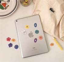 Mask sticker Cute marshmallow smiley face sticker Student hand account diy decorative material small sticker Sealing sticker can be