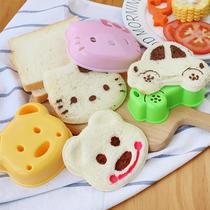 Positive Whitcartoon DIY Sandwich Molkitty Cummy Cubs 3 Baby Loving Lunch Meal Group Mold Sushi