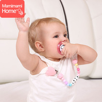 mamimamiHome Baby pacifier chain Teether toy soothe baby silicone molar anti-drop chain Bite glue chain