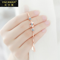  Fakaman bracelet female 2021 new jewelry summer sterling silver transit niche design ins simple Tanabata gift