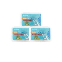 Watsons dental floss rod round thread care dental floss Rod 3 boxes 150 clean tooth seam family dental floss stick convenient