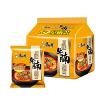Master Kong instant noodles boiled soup bag Sichuan spicy beef brisket simmered noodles five consecutive packs of instant noodles instant noodles