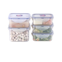Lock and lock plastic lunch box Rectangular sealed fresh-keeping box Portable fruit lunch box Refrigerator food storage box