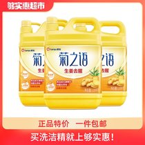 Olive chrysanthemum dishwashing liquid family package Ginger type 1 18kg*3 bottles Household special price affordable package Kitchen special