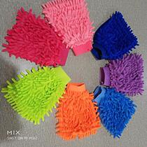 Manufacturer Wholesale Custom Car Wash Brush Single Water Waterproof Chenille Gloves Rafting Wool Suede Gloves Car Wash tools