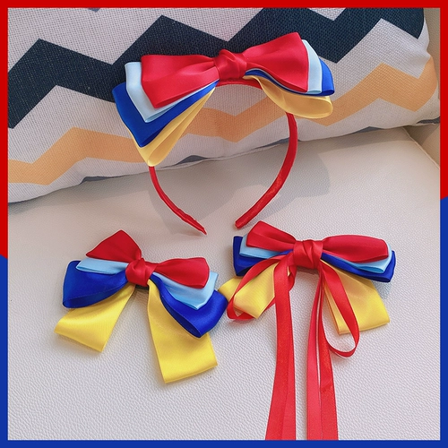 Детский аксессуар для волос для принцессы, заколка для волос с бантиком, ободок, милые шпильки для волос, цветочное украшение