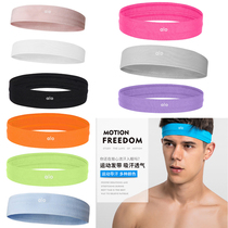 Alo yoga headband men's and women's sports fitness running basketball sweat absorption sweat guide headscarf high elastic hair band