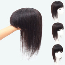 Wigg piece broken bangs head hair replacement piece female real hair cover white hair top head hair sparse replacement block factory wholesale