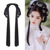 Antique Hanfu wig one-piece hair hoop coil hair headdress ancient style ancient costume Ming-made daily hair bag soft bun