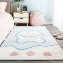 Cute little bear simple carpet living room bedroom bedside room thickened lamb cashmere children Girl ins Wind mat