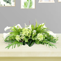 Living room TV cabinet simulation flower simple Nordic dining table refrigerator fake flower conference table hotel reception decoration flower