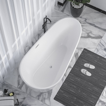 European acrylic free-standing household bathtub Small apartment hotel bed and breakfast net red bath egg toilet tub