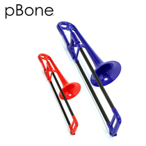 British pBone Peng mini plastic trombone brass instrument flat E-flat trombone beginner grade test performance