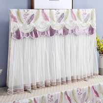 Saint Sinas new lace TV dust cover household 55 inch hanging LCD TV set-up does not take cover cloth