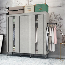  Simple wardrobe strong and durable commoner cabinet household bedroom cloth cabinet thickened reinforced and thickened commoner cabinet rental room use