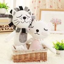 ins Wind Lion Cat plush toy cute doll baby calming Doll Boy Girl birthday gift