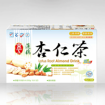 China Taiwan Jinggong reduced 12% sugar Lotus root almond tea 10 bags*30g sweet almond powder Lotus root powder silver fungus nutrition