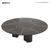  HOTBEE black walnut coffee table original design solid wood coffee table designer tea edge living room furniture can be customized