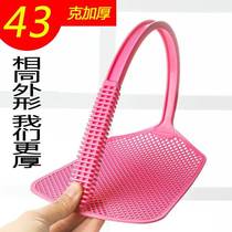Fly swatter plastic swatter does not rot silicone household thickened and lengthened manual fly swatter durable long handle mosquito artifact
